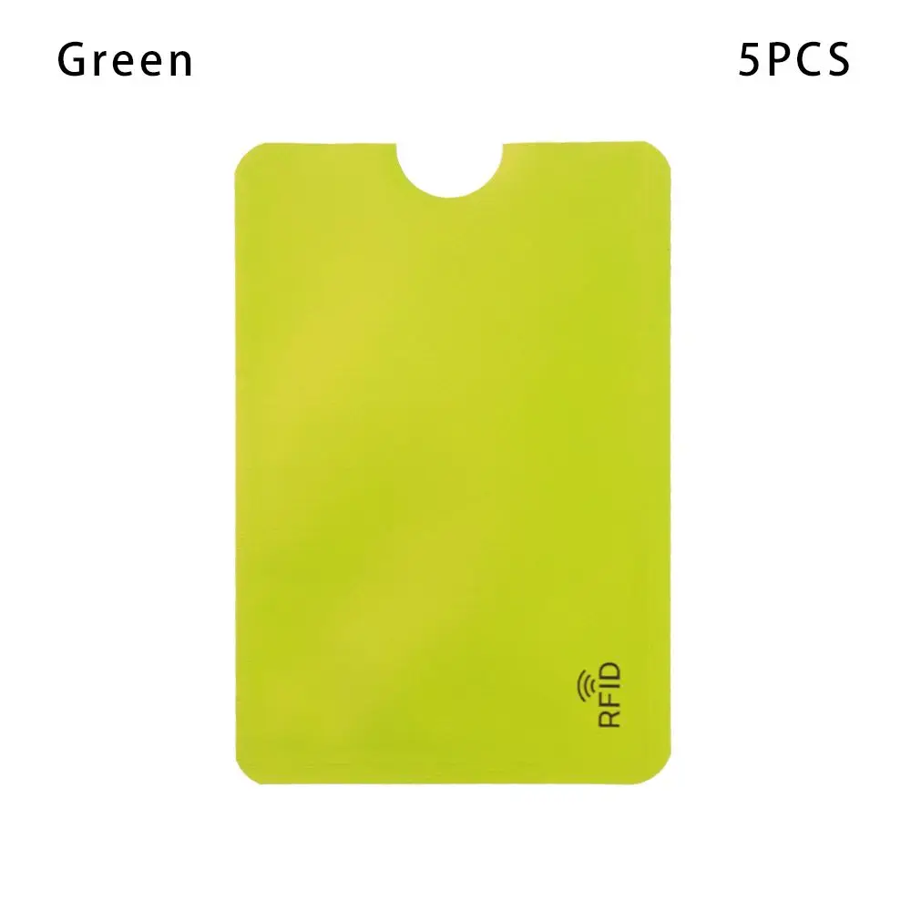 5PCS Smart Bank Safety Credit Cards Blocking Aluminium Anti Thief Rfid Card Holder