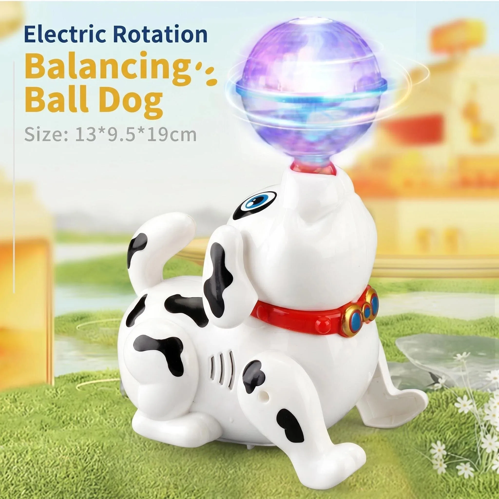 Interactive Dancing Puppy Toy, Electric Rotating Dog with Light Up Projection Ball & Music