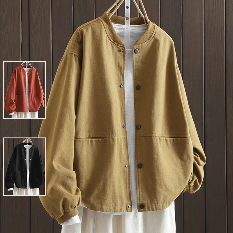 

Осень-зима, повседневный однотонный длинный свек Jaet, большие размеры, женский модный открытый кардиган с воротником-стойкой, модный топ