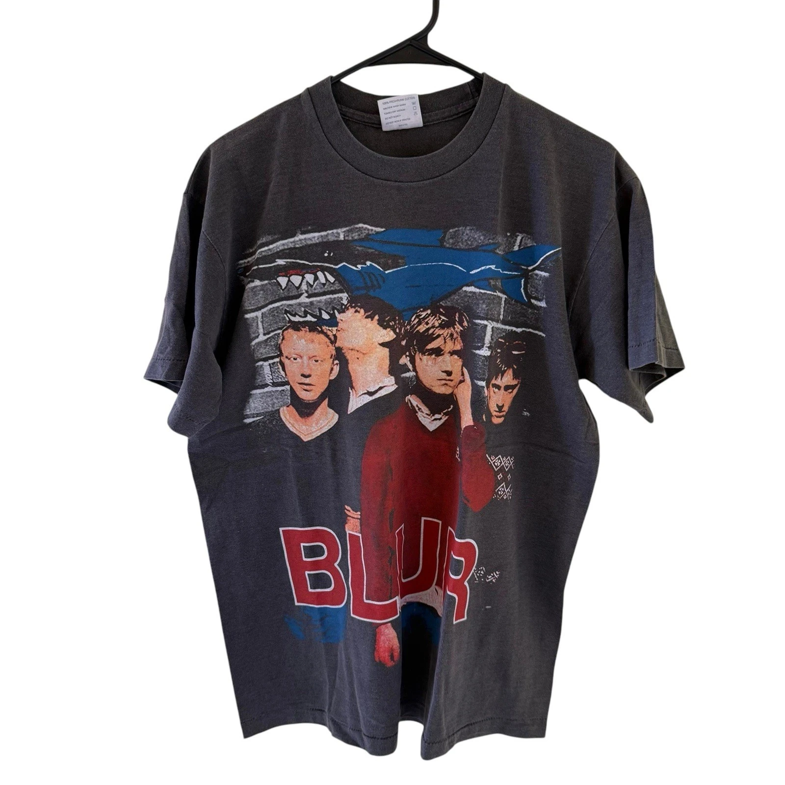 Camiseta VINTAGE BLUR THE GRAND ESCAPE ROCK BRITPOP TOUR CONCERT, camiseta grande con estampado para hombres