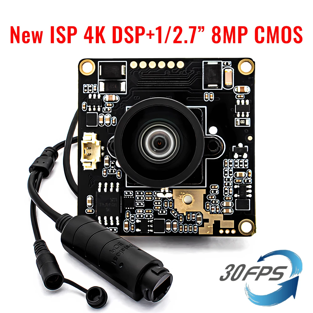 4K 8MP 30FPS POE IP Camera Module 1/2.7