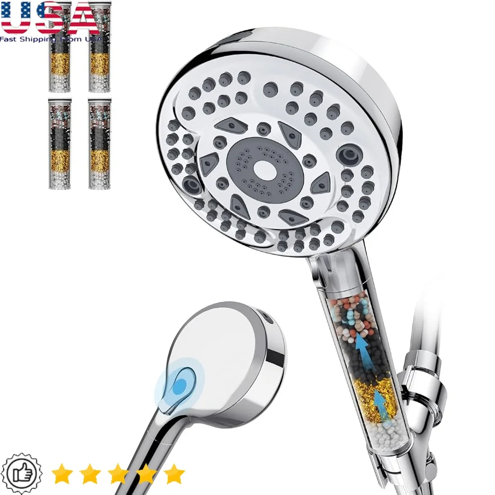 high-pressure-filtered-handheld-shower-head-9-spray-modes-water-saving-with-4-replacement-filters-easy-install-modern-design