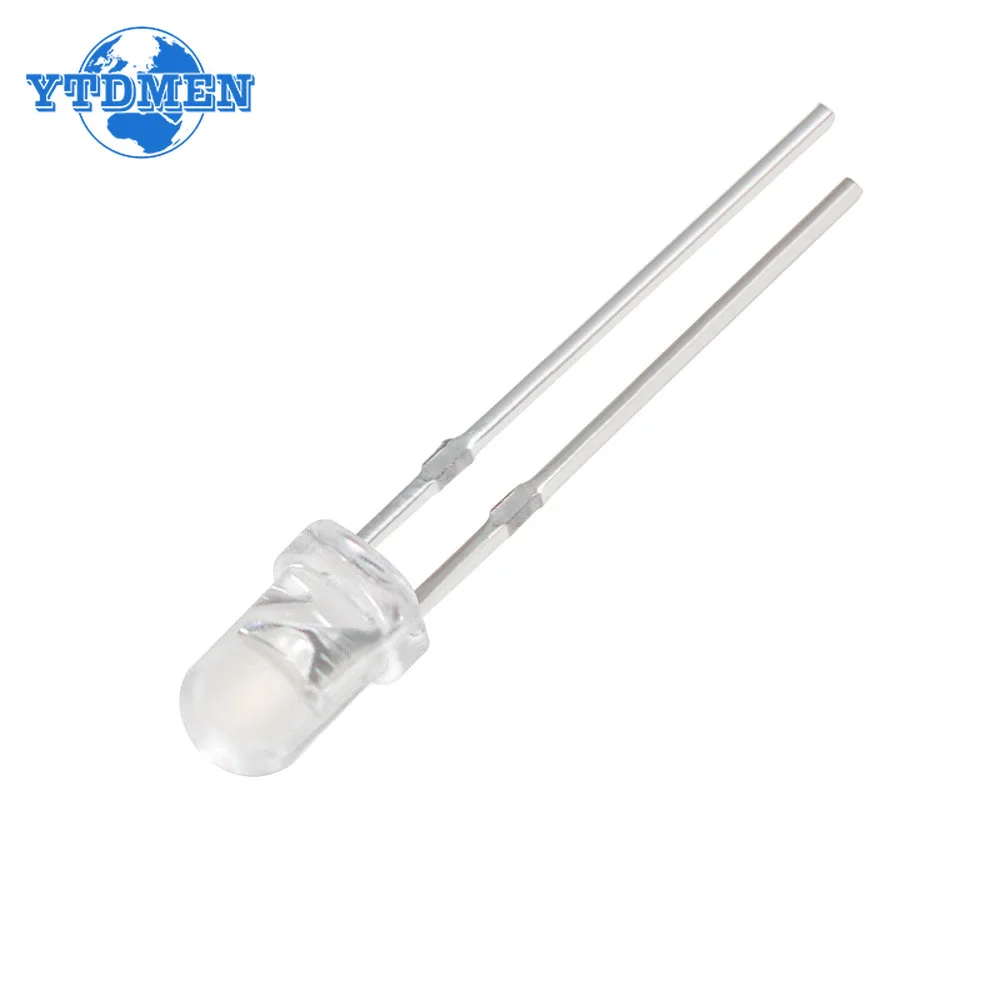 50pcs 3MM DIP LED Diode F3 Red Green Blue Yellow Orange White DIY Light Emitting Diodes Electronic Kit