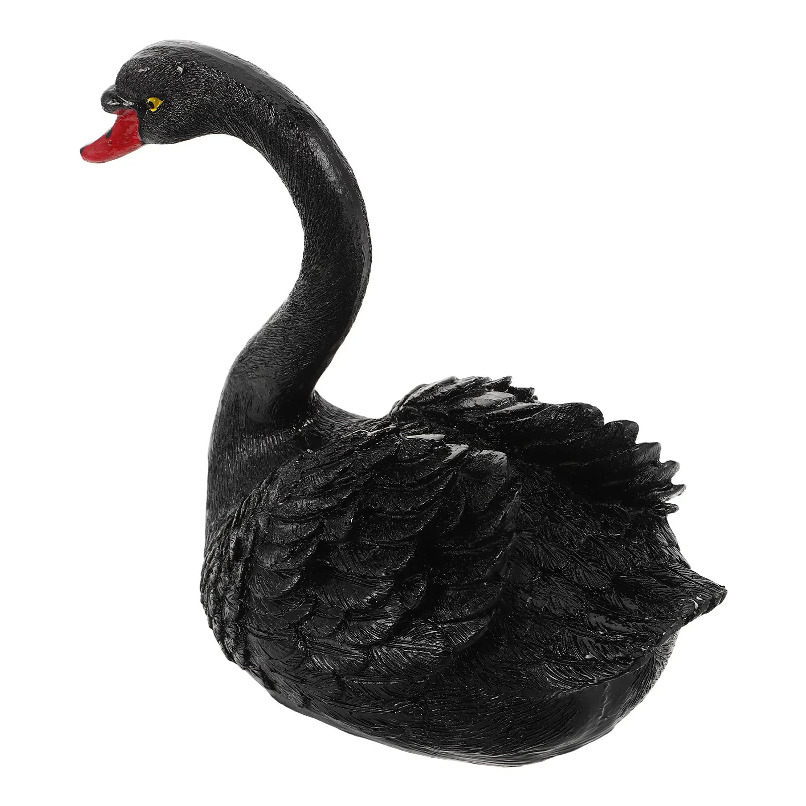 Floating Swan Sculpture Outdoor Garden Pond Decor Lifelike Plastic Swan Statue for Courtyard Villa Landscape Serene Water