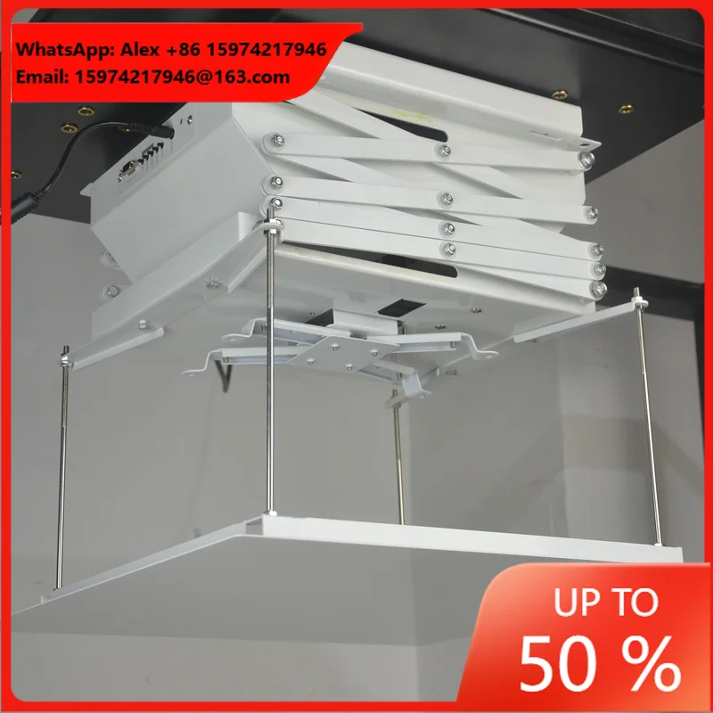 With Remote Control Popular Scissors Office Ceiling Motorized Projector Lift For Home Theater Solutions