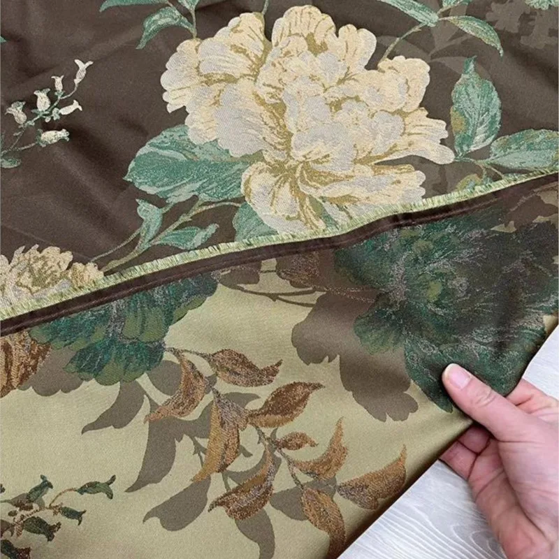 140cm wide silk brocade fabric new Chinese-style armor cheongsam windbreaker