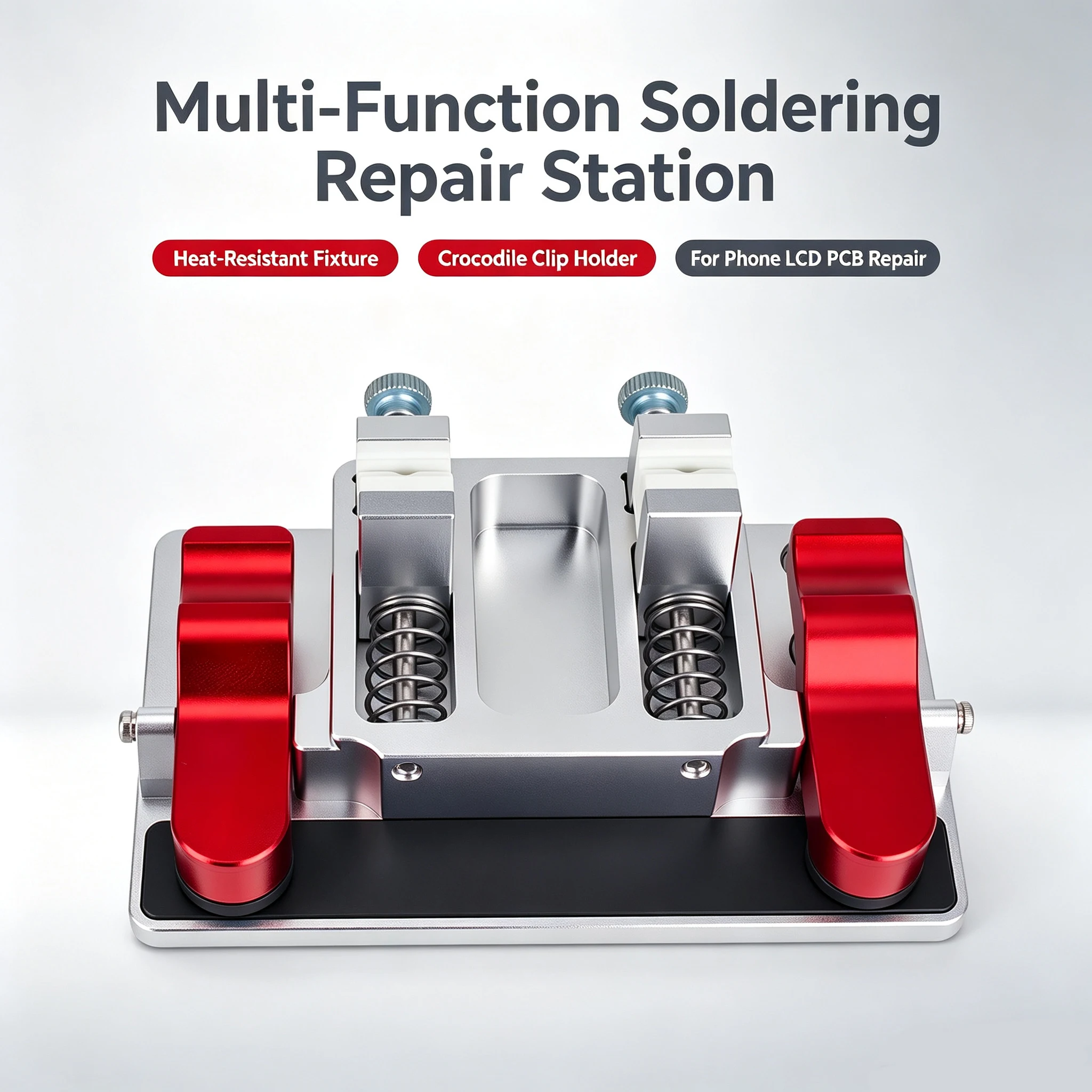 Heat‑Resistant Soldering Repair Fixture With Crocodile Clip Multi‑function Holder For Phone LCD PCB Circuit Board Welding Repair