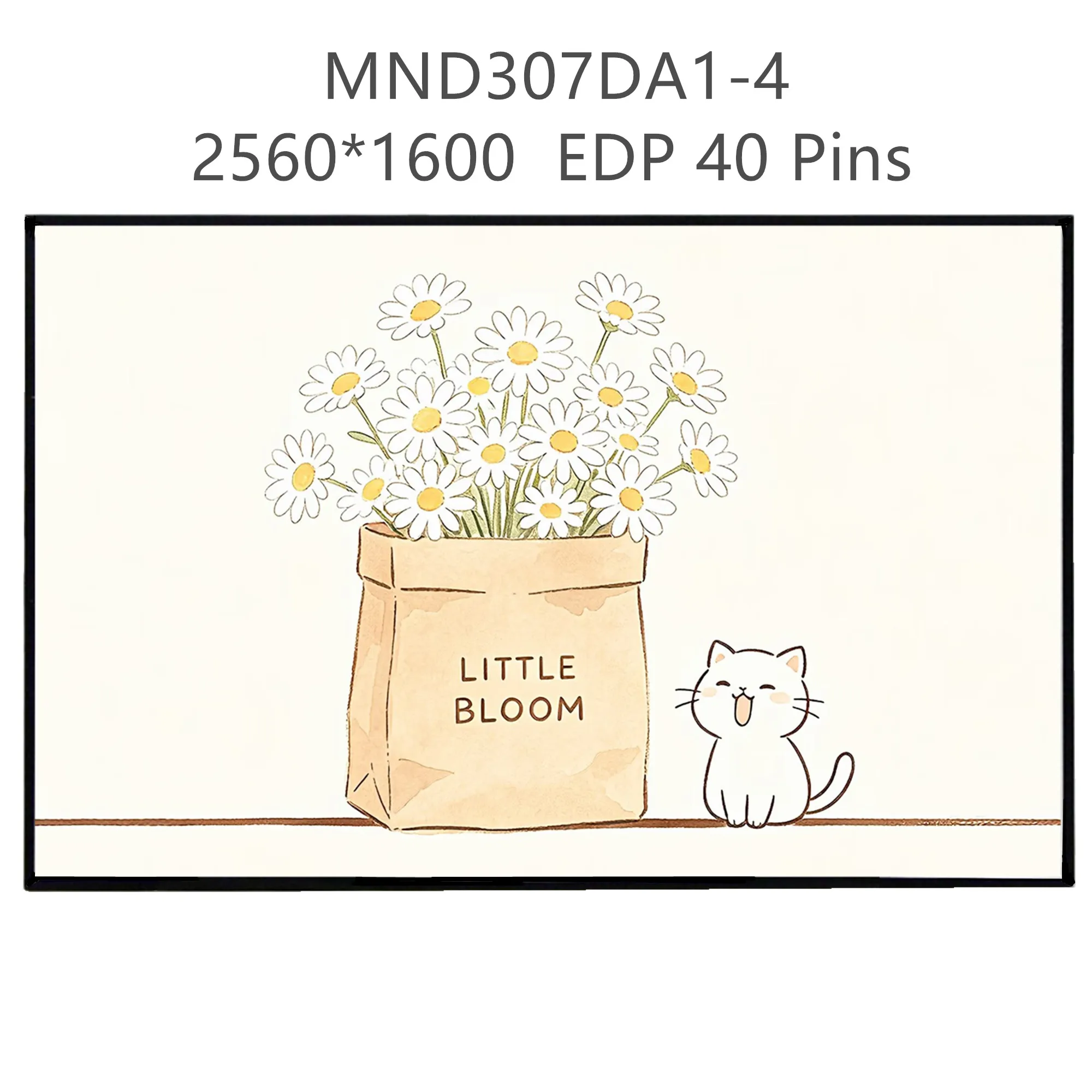 13.3'' MND307DA1-4 Laptop LCD Screen Display Panel Matrix 2560*1600 EDP 40 Pins
