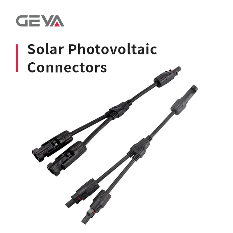 1Pair 2Y Solar Photovoltaic Connectors Panel Adaptor Cable Wire 1000V DC T&Y shaped Parallel Waterproof Dustproof Wire Plug Tool