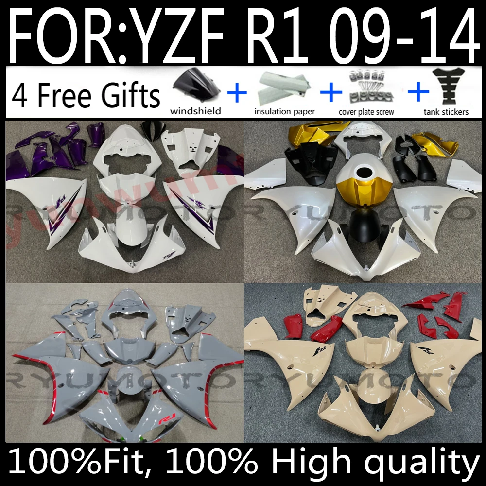 

ABS Plastic Motorcycle Fairing Kit for YAMAHA R1 YZF1000 2009-2014 Complete Body Kits