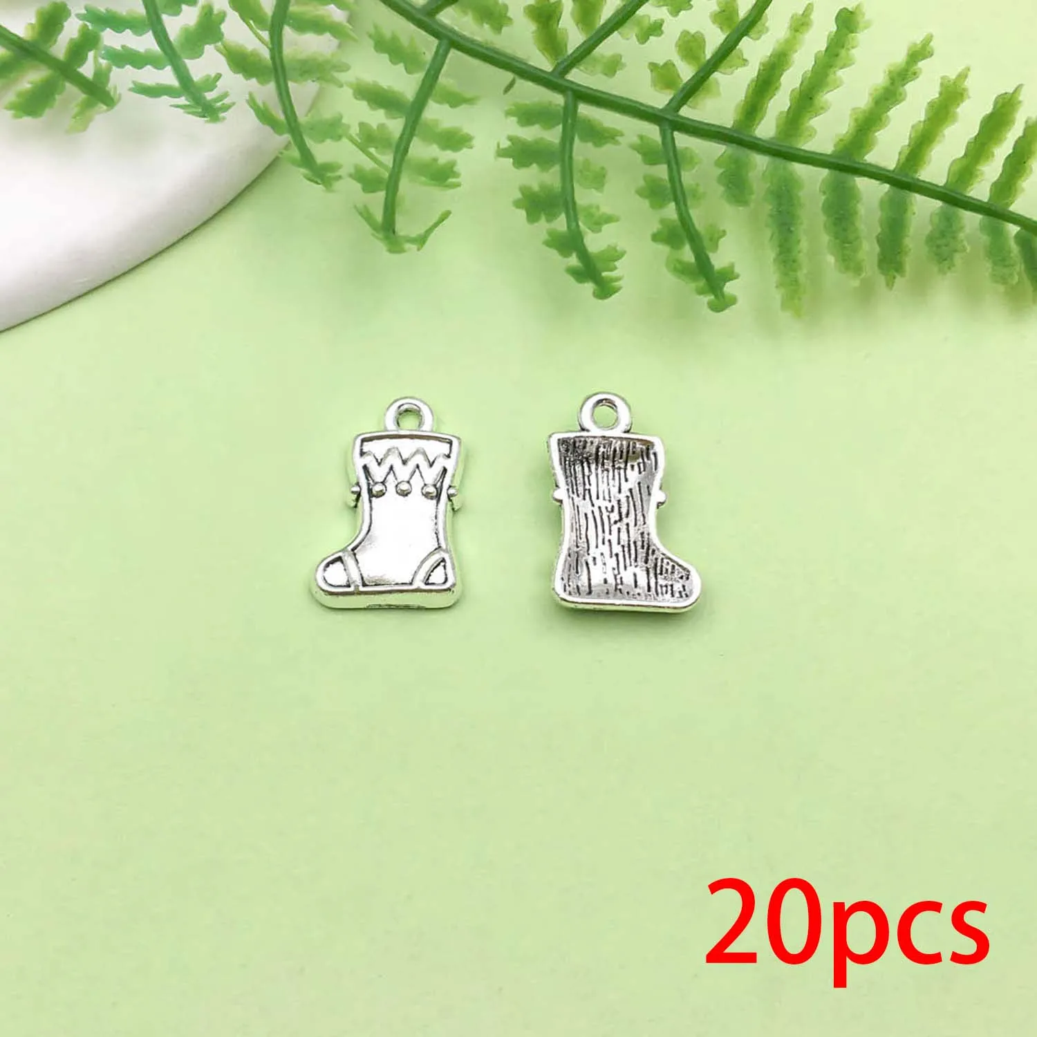 20/43pcs Christmas Decoration Charms Alloy Santa Claus