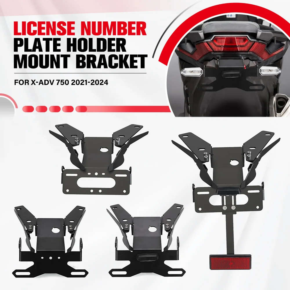 

For HONDA X-ADV 750 XADV 750 XADV750 2021-2024 Motorcycle License Plate Holder Support Rear Tail Tidy Fender Eliminator Bracket