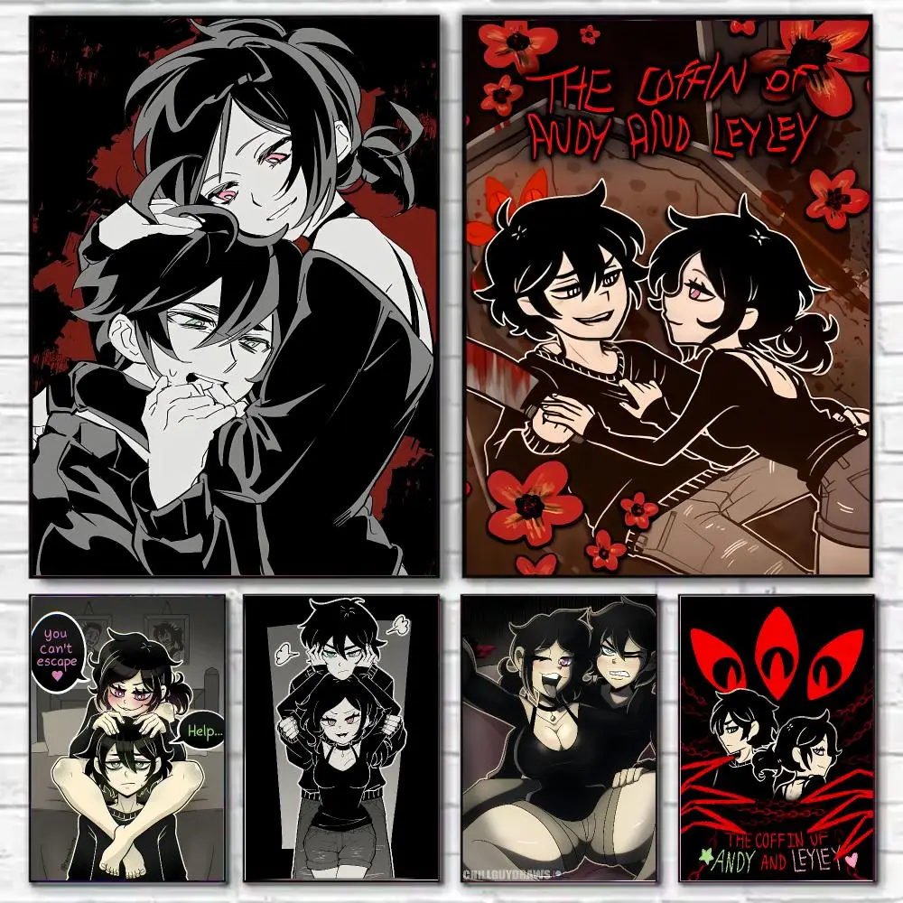 Game The Coffin Of Andy And Leyley Poster Stylish Wall Art for Living Room Bedroom Study Home Decor Gift