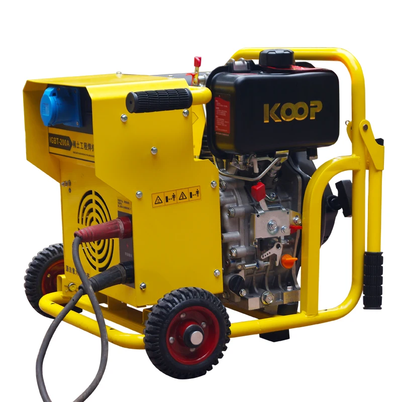 Portable 3KW Mosa Portable Spot Welders AC 200A 2 In 1 Welding Machine With Wheels