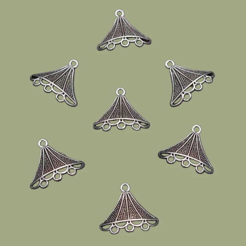 30pcs Circus Tent Charm Hip-hop Bracelet Earrings DIY Jewelry Pendants, Popular Handicrafts Findings 18*17mm A2132
