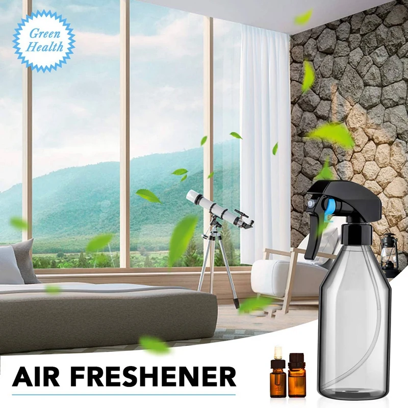 Plastic Spray Bottles For Cleaning Solutions,10OZ Reusable Empty Container With Durable Black Trigger Sprayer, 15Pack image 4