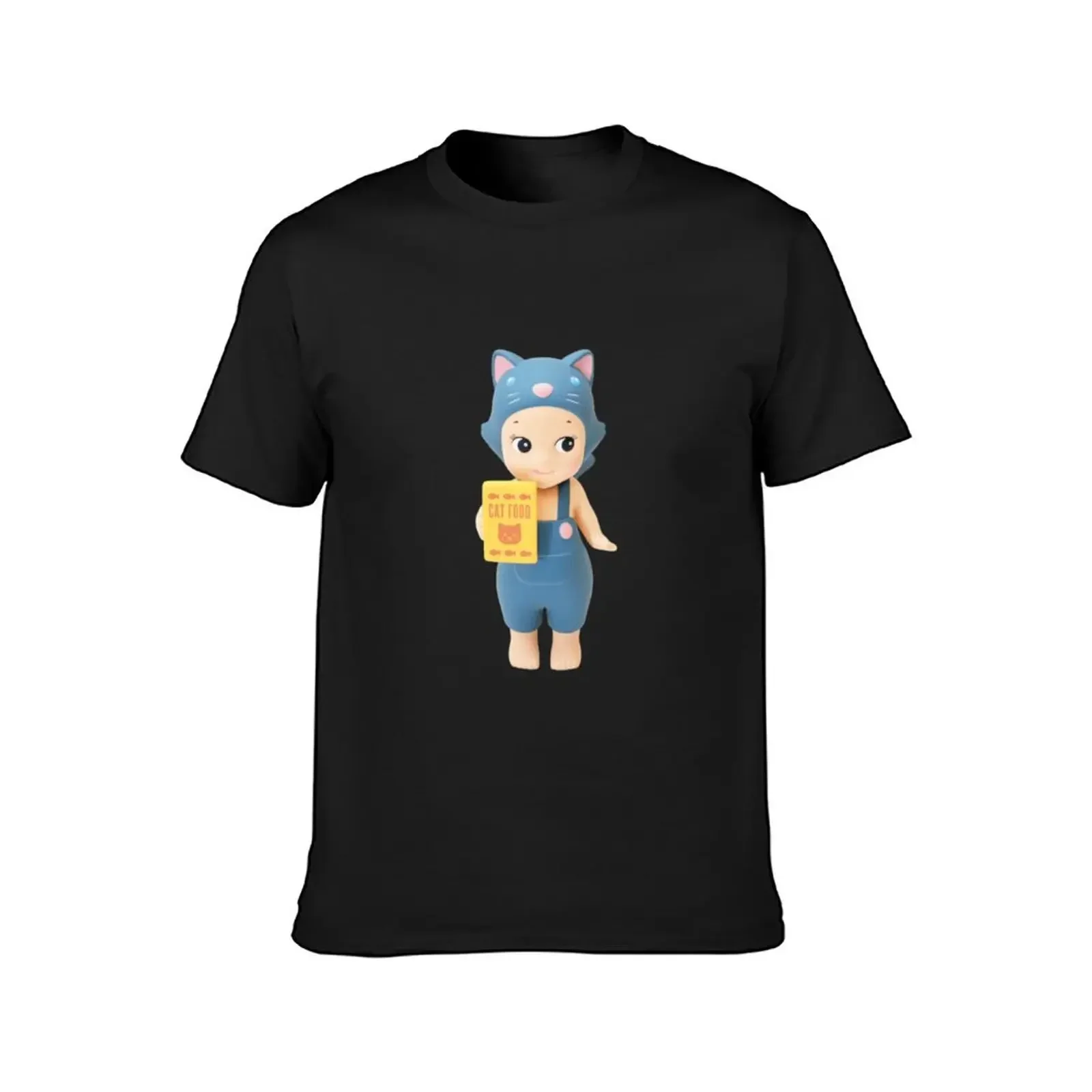 bluish gray cat sonny angel T-Shirt Short sleeve tee blanks customizeds oversized t shirt men t shirts