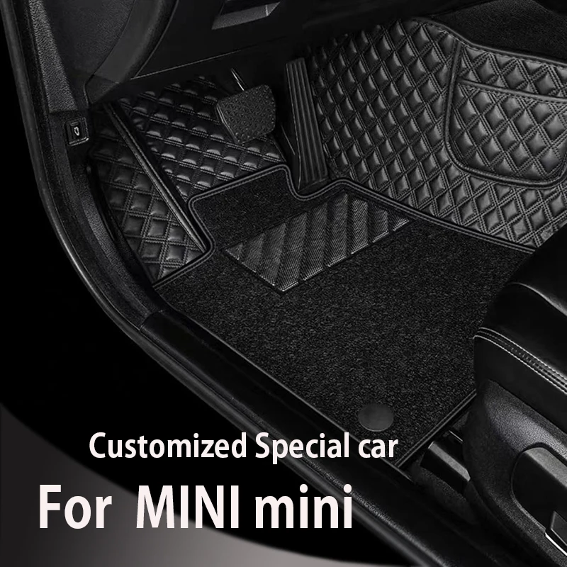 Car floor mats For MINI mini four door 2014 2015 2016 2017 2018 2019 2020 21 22 23 Custom auto foot Pads automobile carpet cover