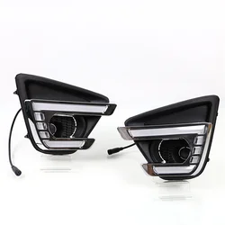 LED DRL Fog Lamp Cover For Mazda CX-5 CX5 2012 2013 2014 2015 2016 Daytime Running Lights headlight Daylight Foglight Lights 