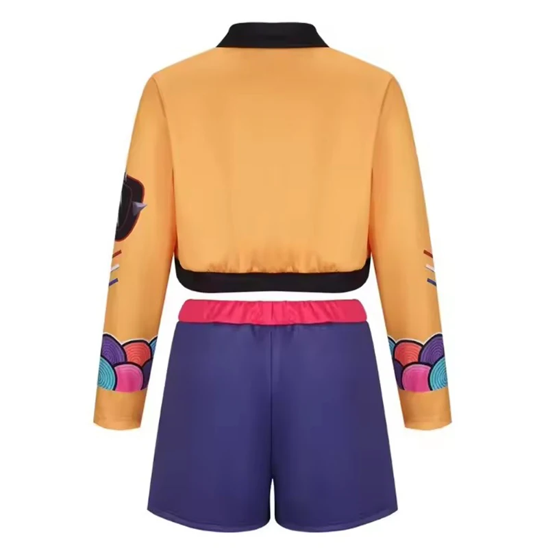 Girls Dance Performance Costume Cool Jacket & Shorts 3PCS Set Singer Show Halloween Birthday Party Role Play Outfit image 6