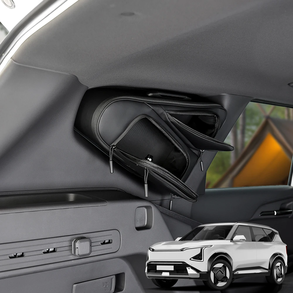 3 Row Window Back Storage Organizer Car Accessories For Kia EV5 2024-2026 Supplies