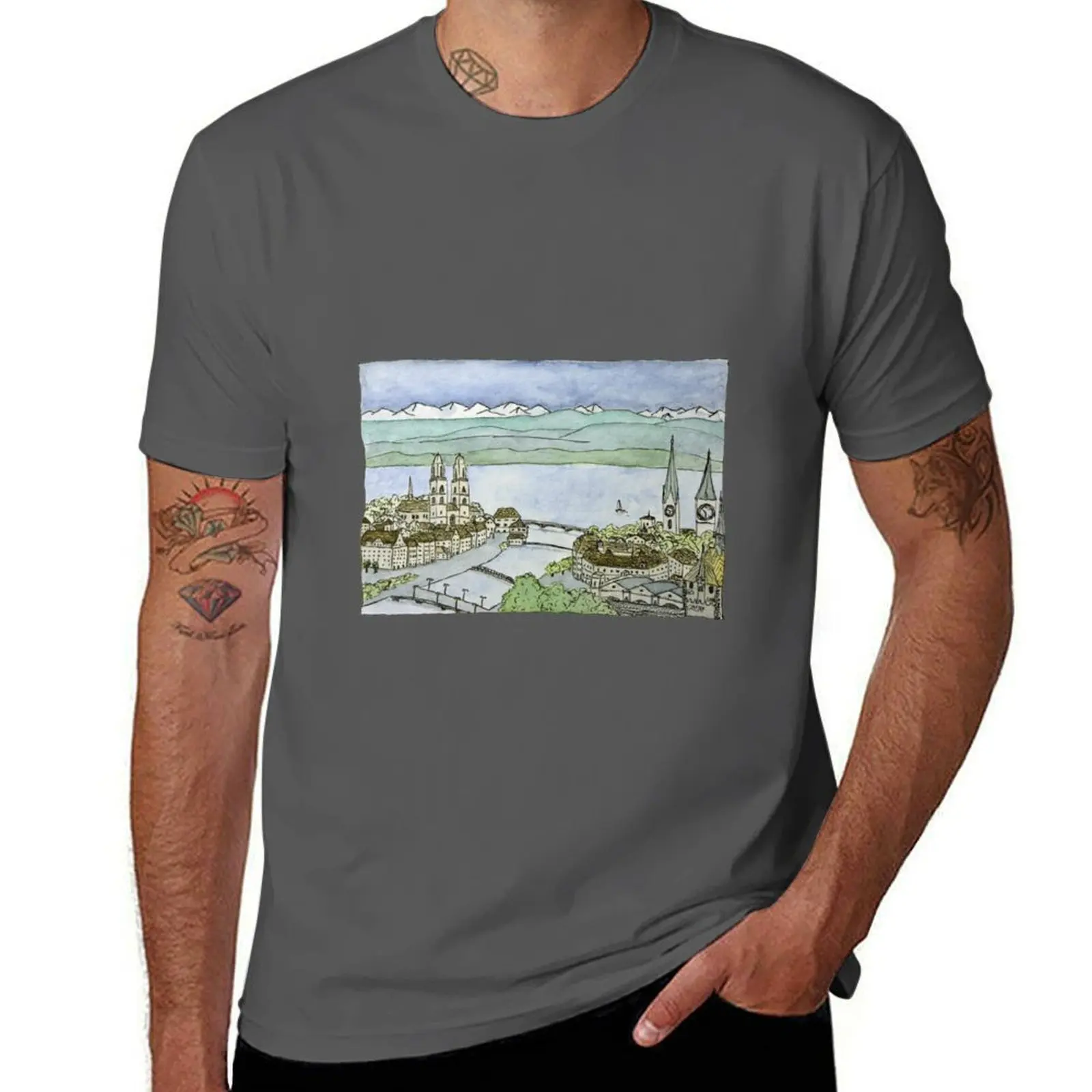 Футболка Zurich, легкая повседневная летняя футболка