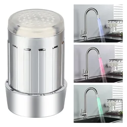 New LED Temperature Sensitive Faucet Water Saving Kitchen Bathroom Sensor 7 Color Change Faucet Head Aerator Tap Nozzle Shower