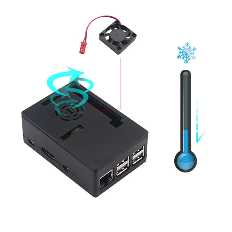 Carcasa de refrigeración para RaspberryPi 3B, pantalla TFT LCD de 3,5 pulgadas (opcional), R2LB