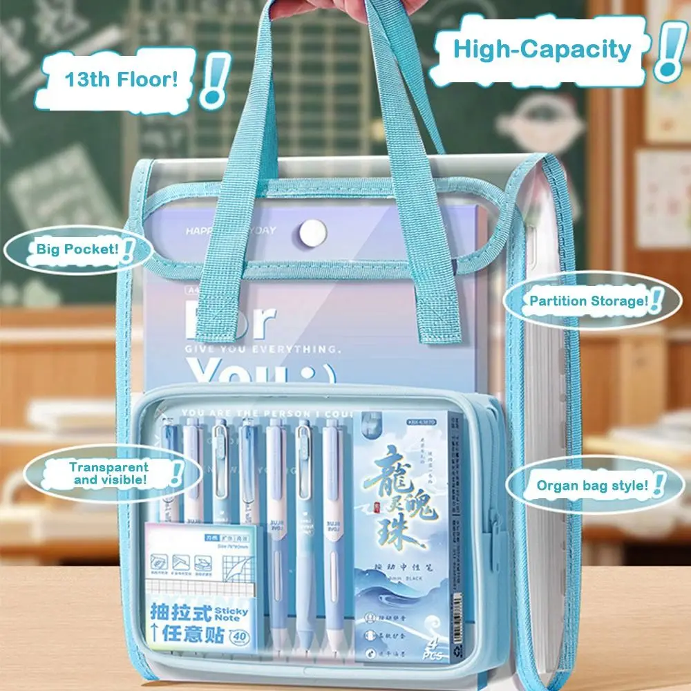 Folder File A4 13 Kantong Penyelenggara Dokumen Kertas Genggam Desain Vertikal Folder Klasifikasi Subjek