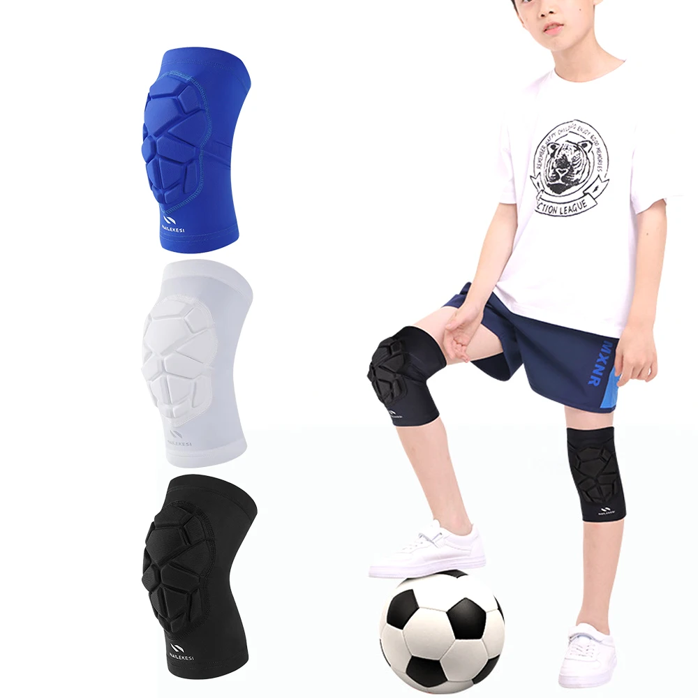 1 Stück Kinder-Knieschützer für Basketball, Fußball, atmungsaktive und leichte Kompressions-Knieschützer, Knieschützer für Jungen und Mädchen, Sport