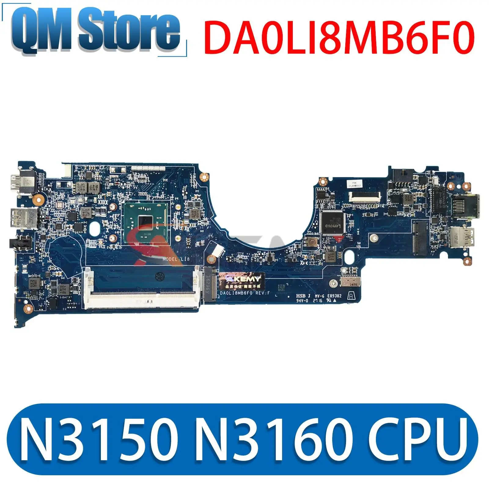 

100% Working For Thinkpad Yoga 11e 3rd Gen Motherboard N3150 N3160 Cpu On-Board 01AV952 01HW745 DA0LI8MB6F0 Tested Ok