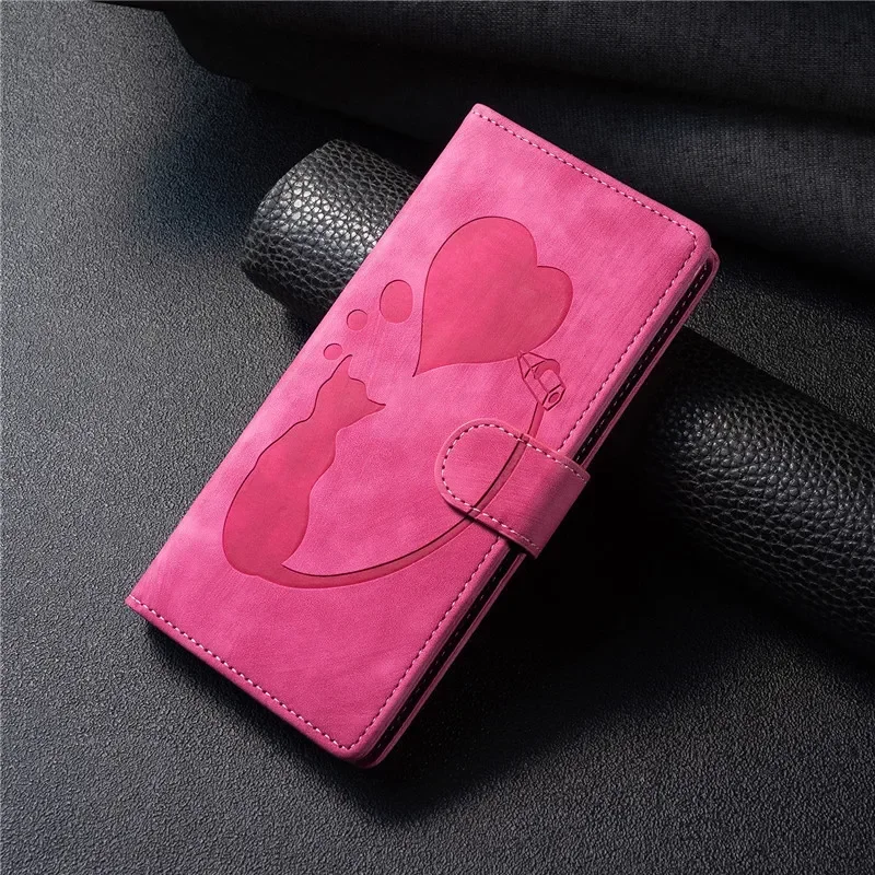 Cat Leather Phone Case For Redmi Note 14 Pro 5G Coque Flip Cover Etui For Xiaomi Redmi 14C Note14 Pro Plus 2024 Wallet Bags Capa
