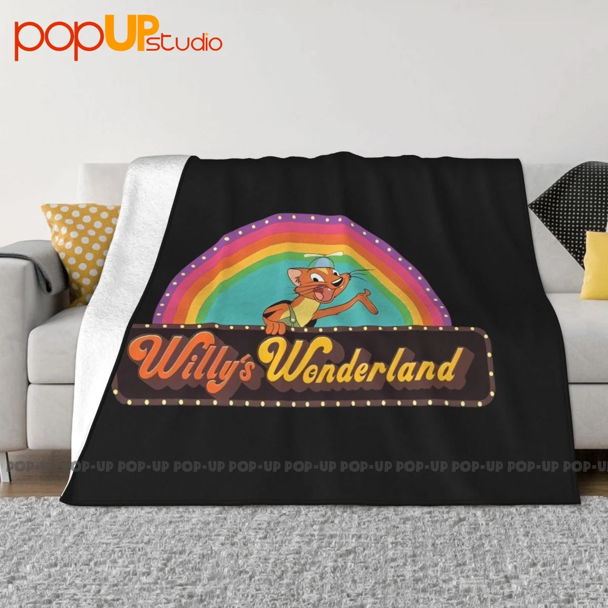 Willys Wonderland Blanket Shaggy Textile Home Decor Sofa Dedicated Mechanical Wash