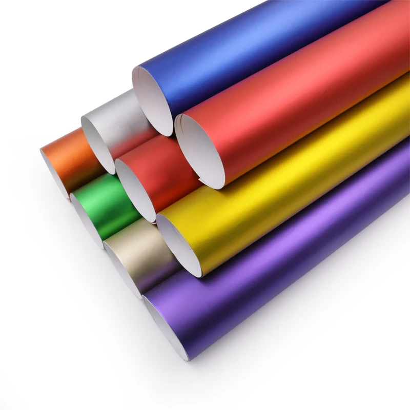 High Quality Weather Resistance Make in China Matte Metallic PVC Covering Film Car Wrap Sticker