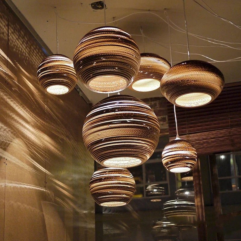 

Modern Southeast Asia Chandeliers Paper Lampshade Pendant Lights Home Decor Room Lamps Honeycomb Pendant Lighting for Restaurant