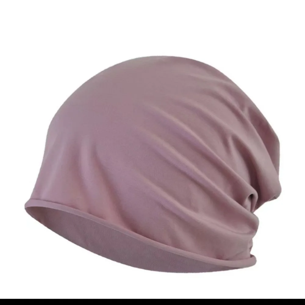 

2PCS Thin Windproof Confinement Nightcap Breathable Soft Baotou Cap Single Layer Cotton White Hair Cap Air Conditioning