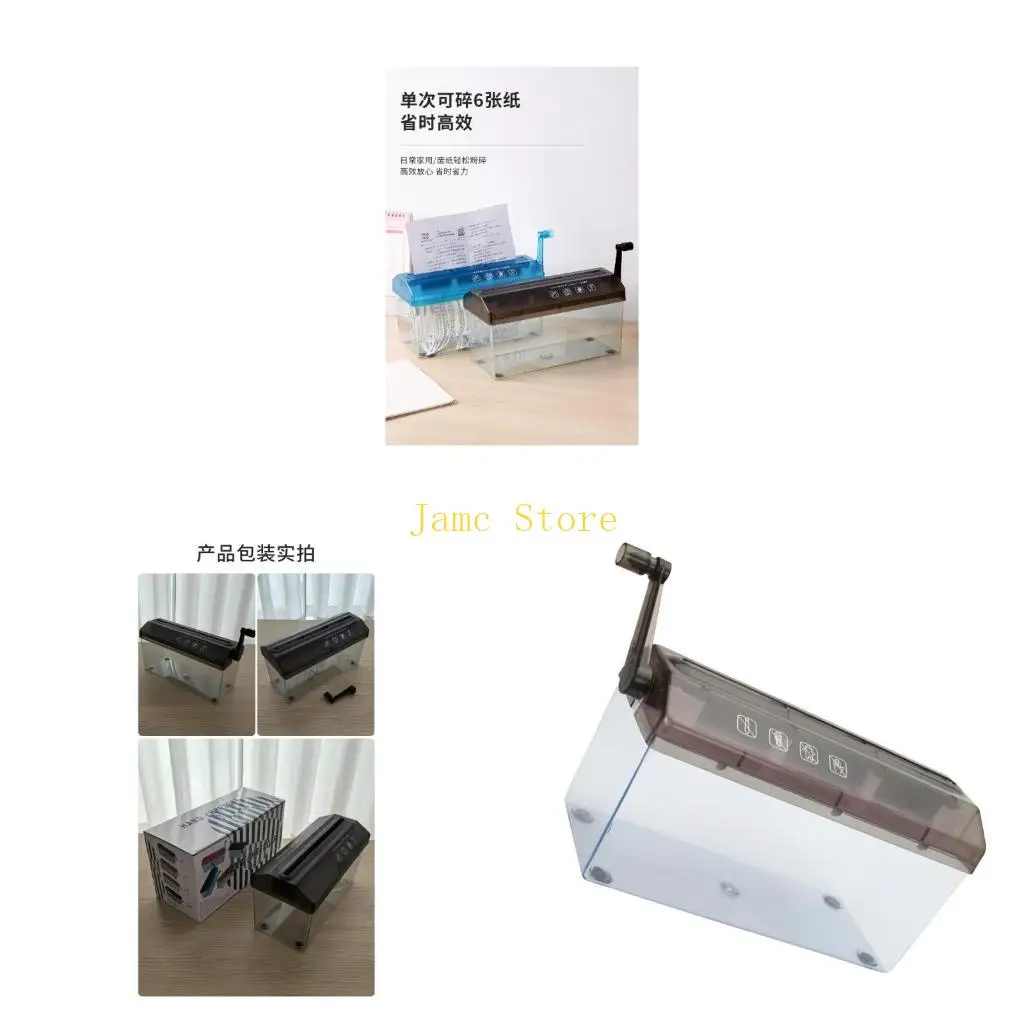 

LX0B Mini Hand Portable Paper Руководство из шреддера документы бумага бумага