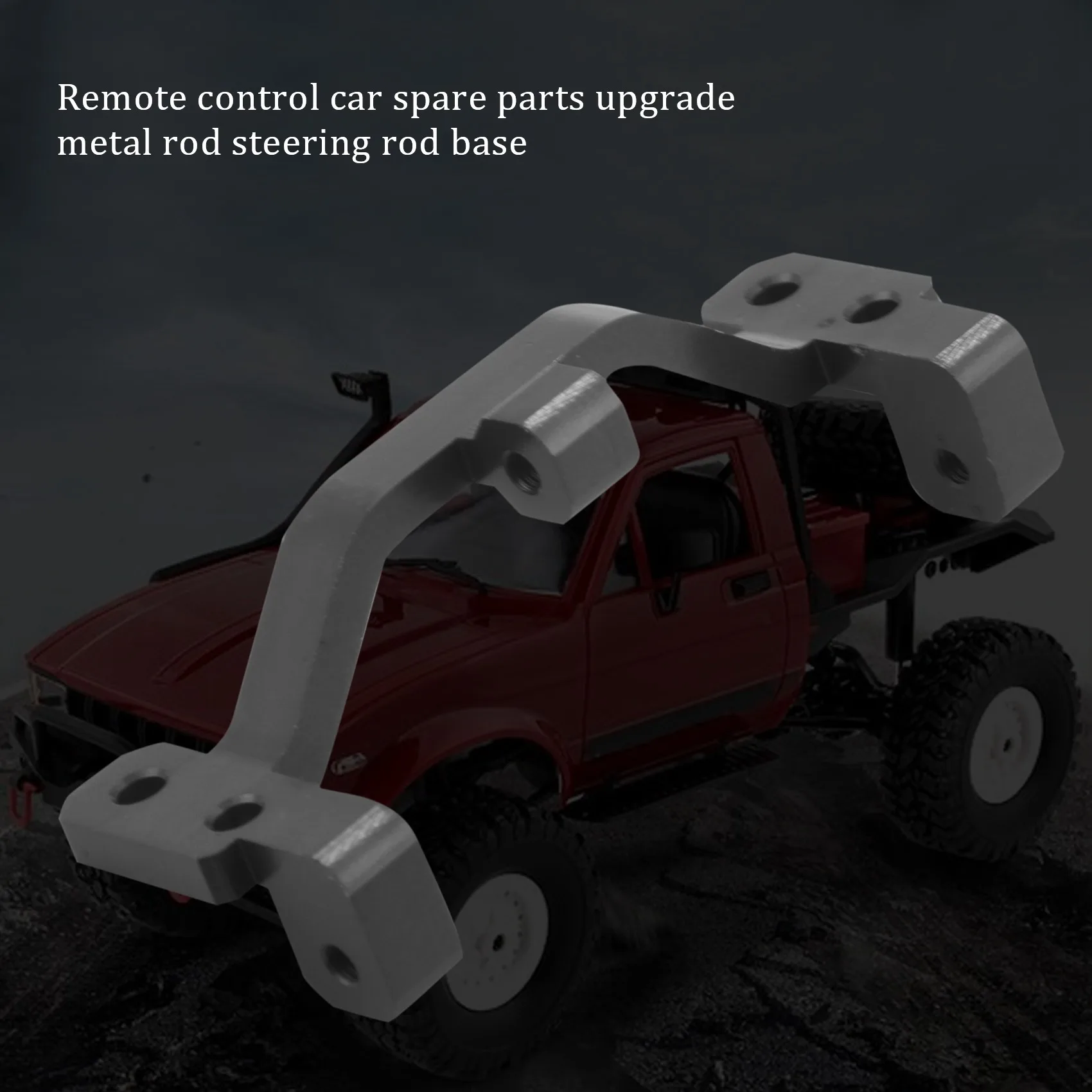 JY-For WPL B1 B-1 B14 B-14 B24 B-24 C14 1/16 RC Car Spare Parts Upgrade Metal Pull Rod Steering Pull Rod Servo Rod Pull Rod Base