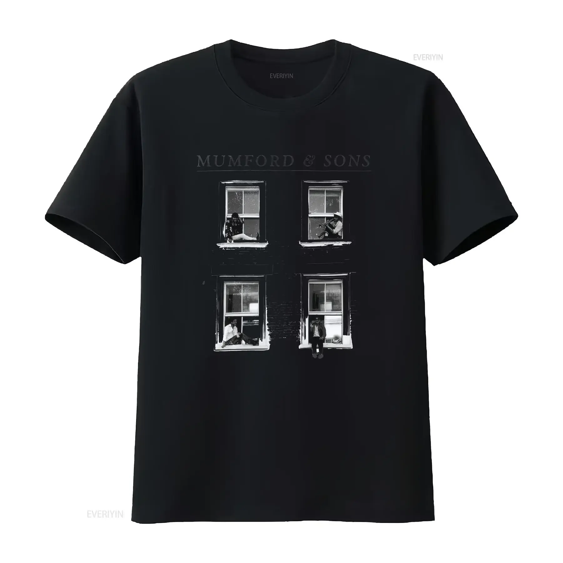 Mumford Sons White Window Photo T Shirt S 5XL 1A0025 vintage Washed graphic fashion designer clothes Soft Slightly streetwear