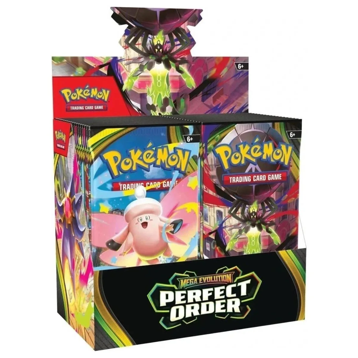 360PC Pakem English TCG Perfect Order Mega Evolution Booster Box Rare Holographic Trading Cards Collectible Card Collection Gift