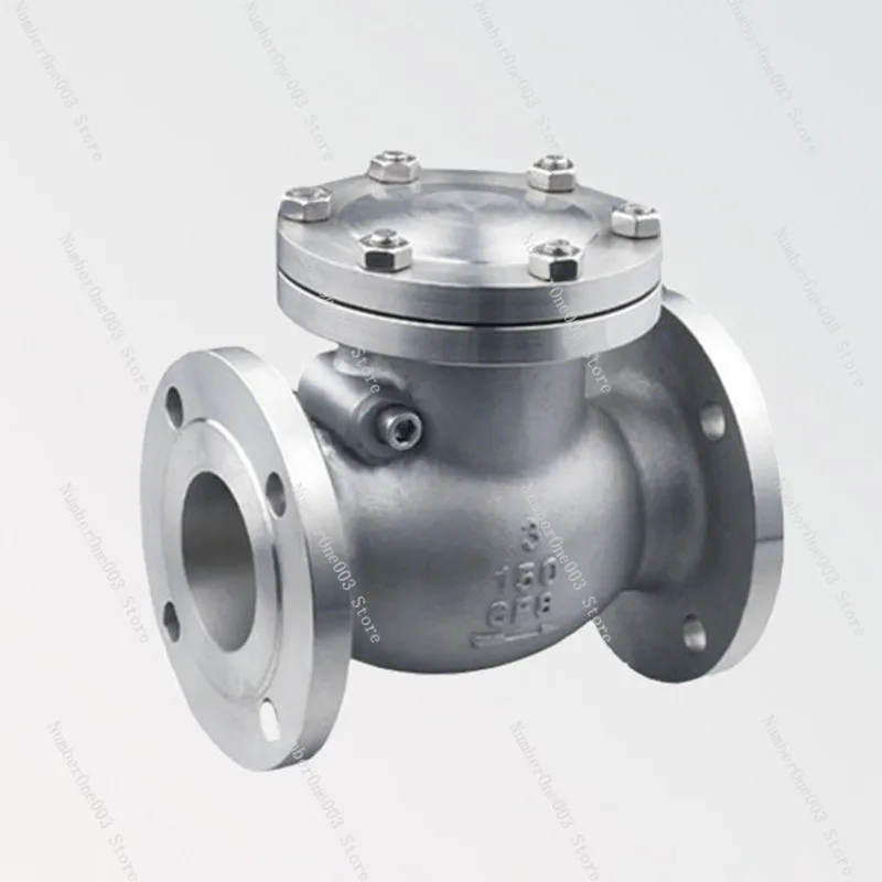 304 stainless steel check valve H44W-150LB heat transfer oil pipeline swing check valve CF8 ultra-low temperature