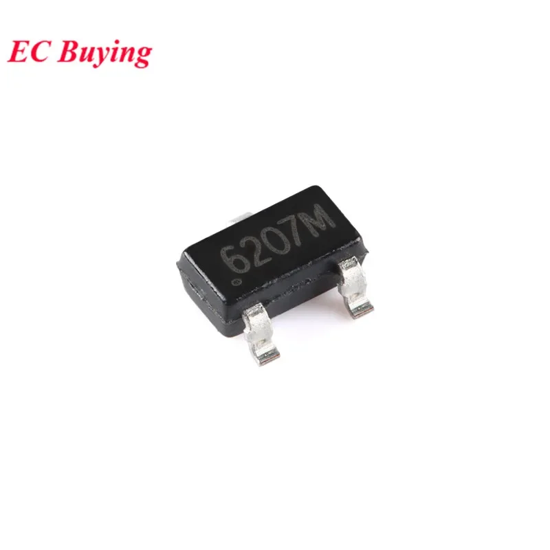 20Pcs/10pcs CC6207MST SOT-23 CC6207 6207M SOT-23 6207 SOT23 All-polarity Low-power Hall-effect Switch Sensor IC Chip