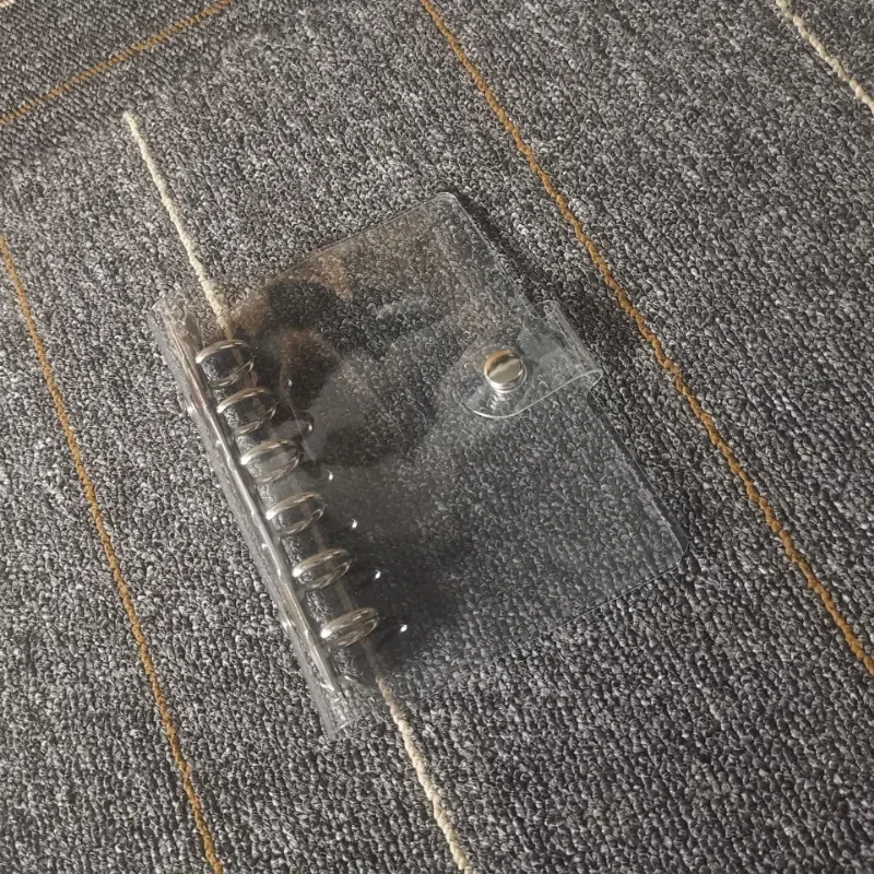 A5/A6/A7 حلقة من البولي فينيل كلوريد 6 مللي متر مجلد الموثق مع زر مشبك لتخزين المكتب والمنزل والمدرسة وتنظيم بطاقة صور المال الميزانية