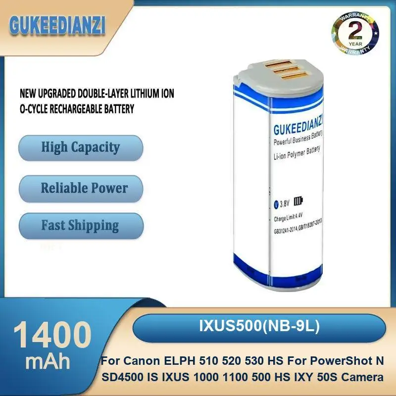 Battery For Canon PowerShot A3300 A3200 A3100 A3000 A2200 A1200 IS Camera ELPH 510 520 530 HS N SD4500 IXUS 1000 1100 500 IXY