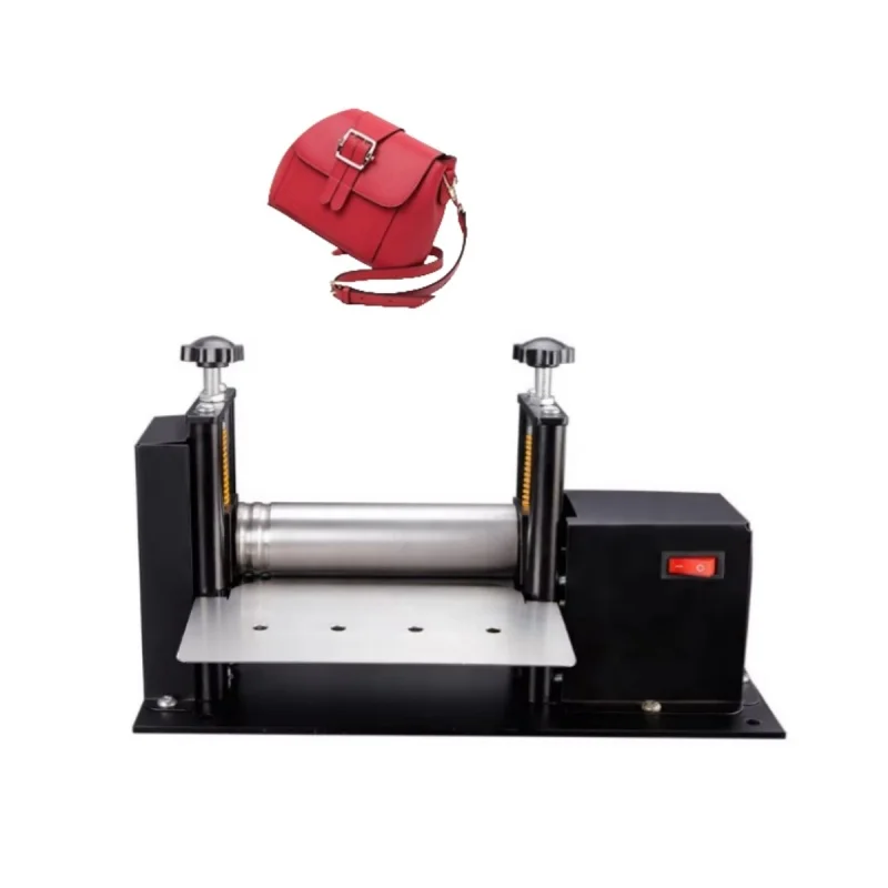 Auto Various Leather Strap Folding Machine for Watchband and Bag Strap Bonds Folds Leather Tape Impressing Machine