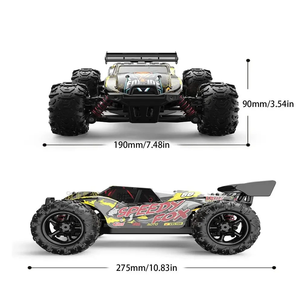 Big Size Car 40KM/H High Speed 2.4G 4WD RC Racing Drift Car Climbing OFF Load CrawelTruck shock-absorbing Independent Anti-Crash