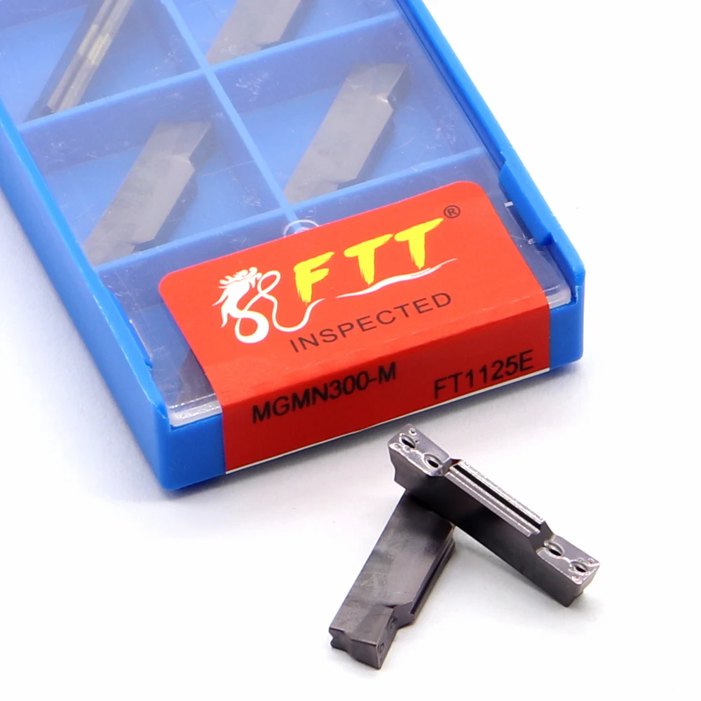 10 pz MGMN300-M FT1125E T 9030 FTT inserti in metallo duro scanalatura scanalatura lama tornio CNC utensile da taglio per metallo