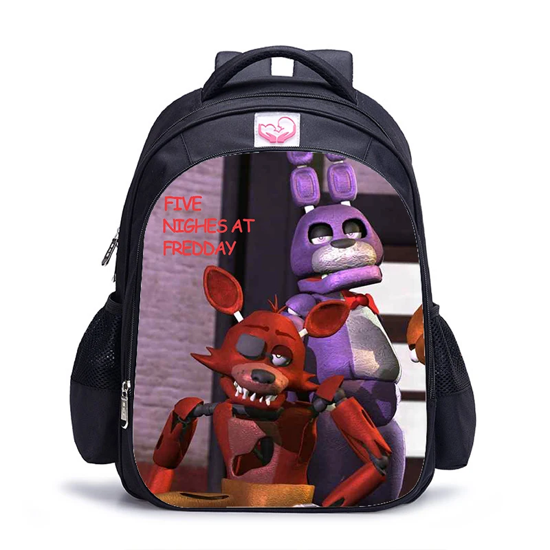 16 Inch FNAF Backpack For Teen BEAR Primary Backpack Boys Girls School Bags Backpacks Kids Cartoon Mochila Sac A Doc