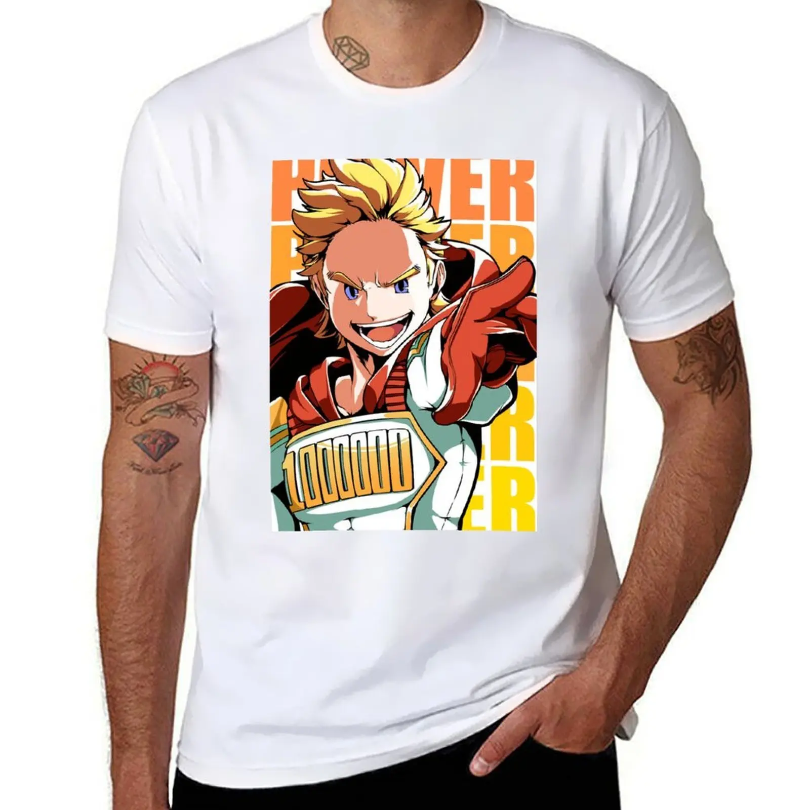 

mirio togata T-Shirt cotton t shirt man t shirts for man slim fit T-Shirt