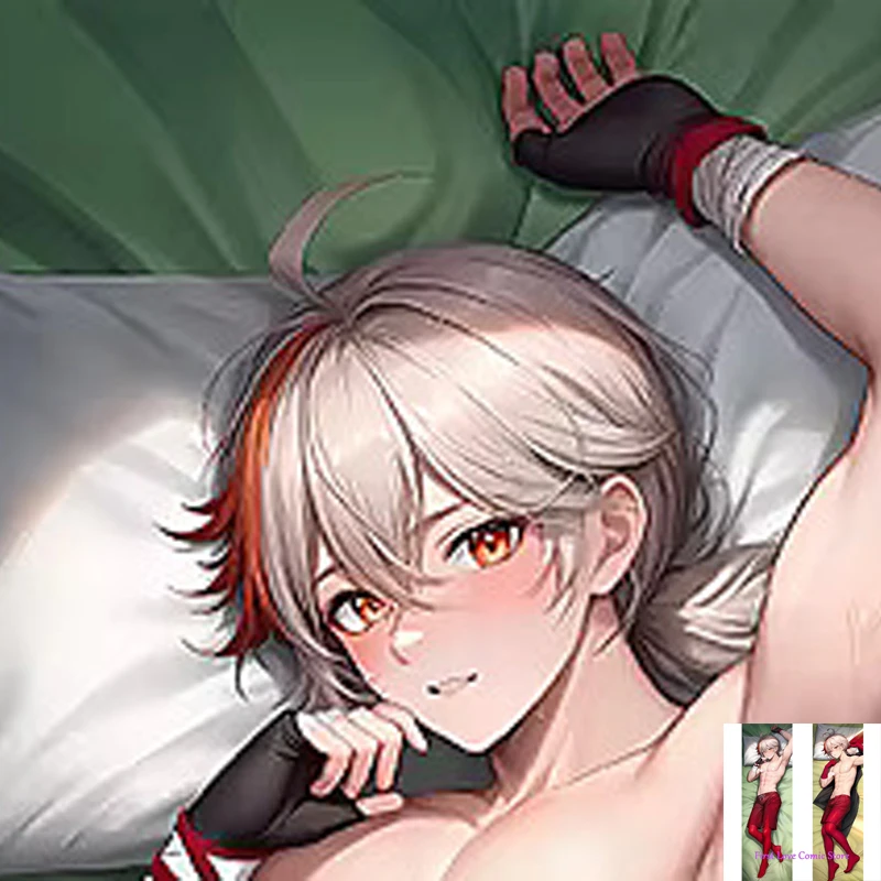 

Dakimakura Anime Pillow Cover Kaedehara Kazuha Double Sided Print Life-size Body Decoration